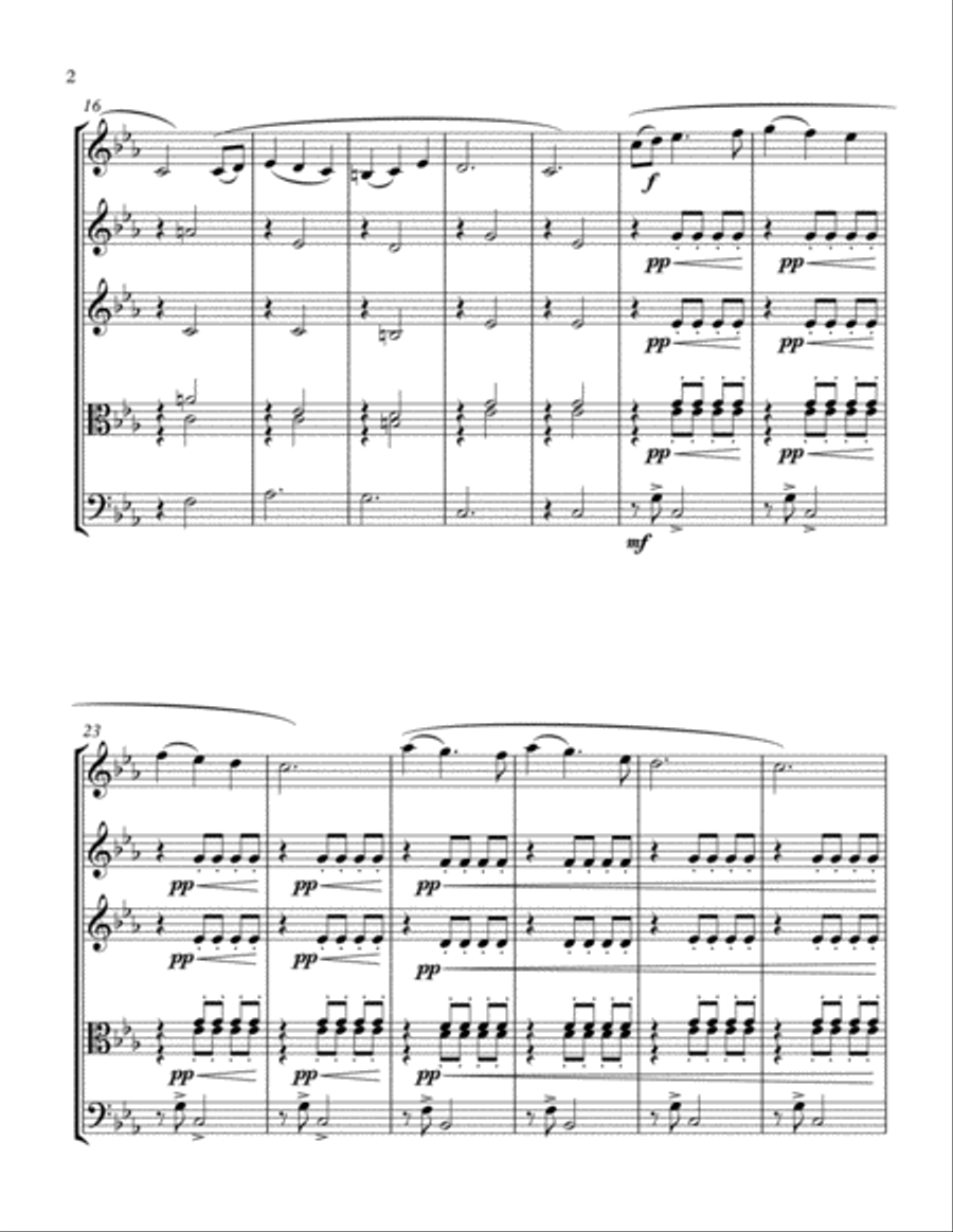 Kubota Kubota String Quartet scores gallery preview page 2