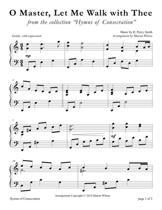 O Master, Let Me Walk with Thee (LARGE PRINT Piano Solo)