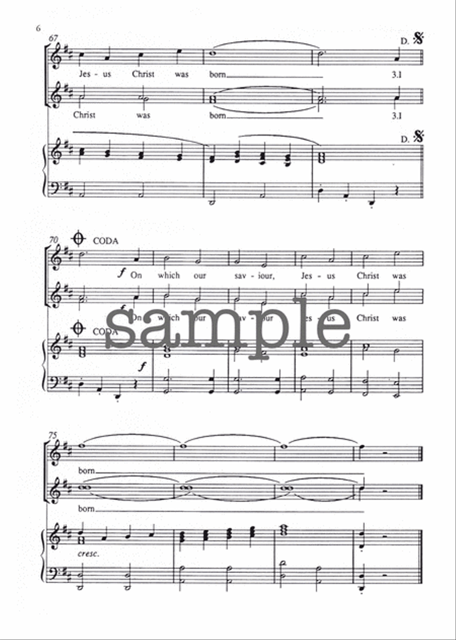 A Christmas Wish SSAA scores gallery preview page 6
