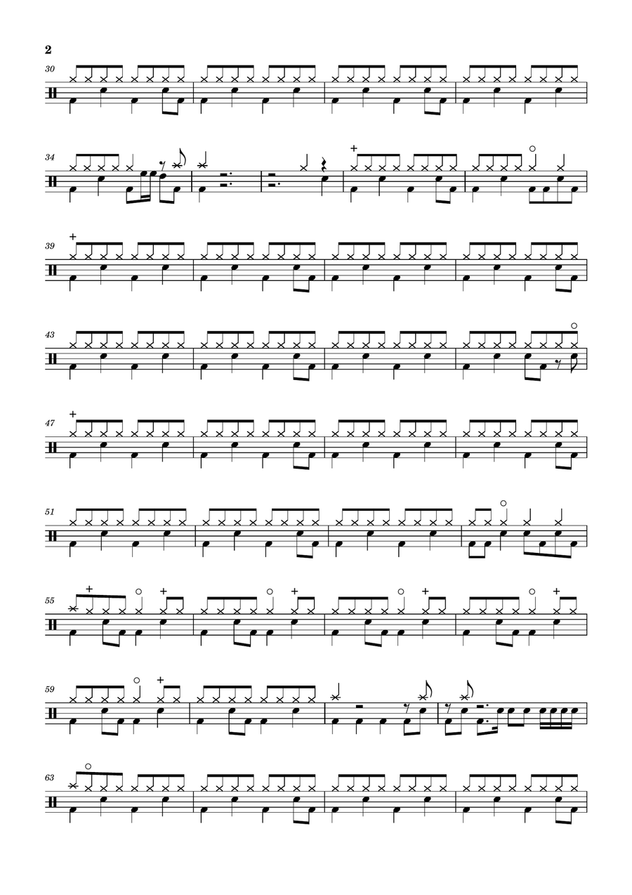 You Belong With Me Drum Set scores gallery preview page 2