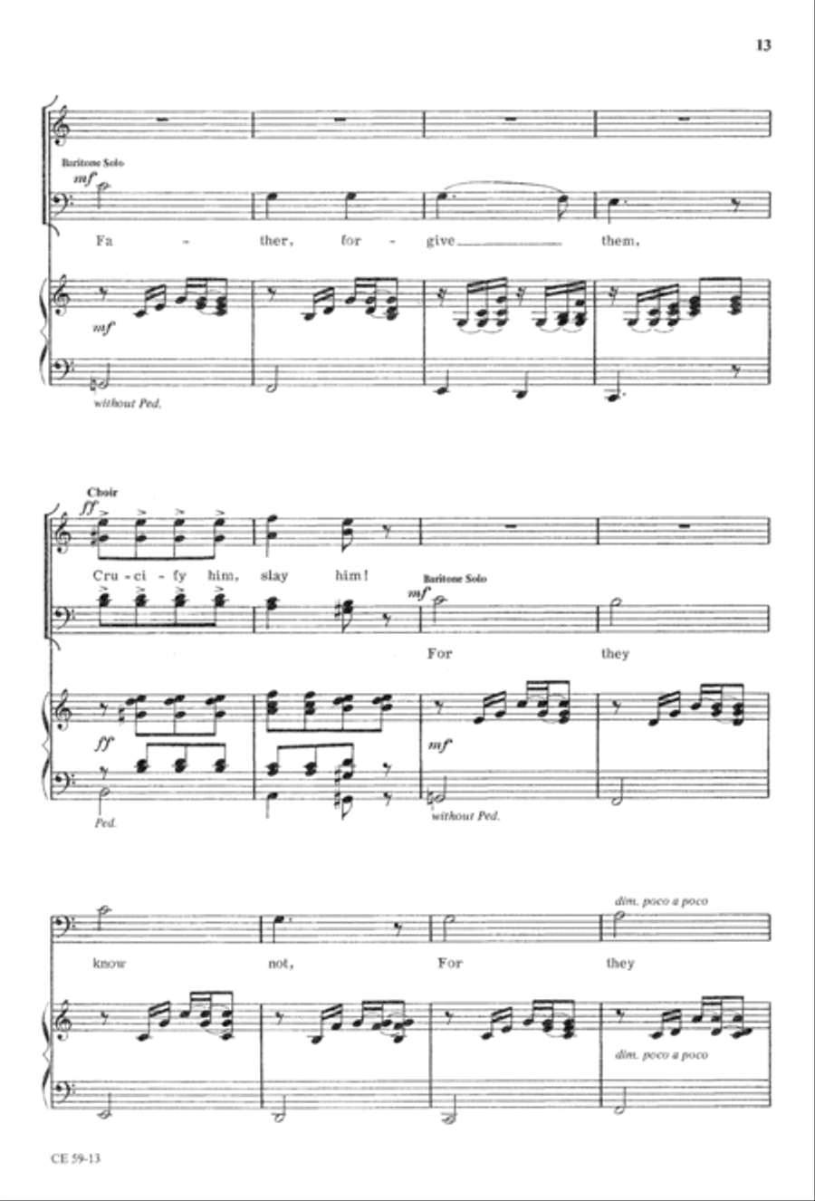 The Seven Last Words of Christ 4-Part scores gallery preview page 15