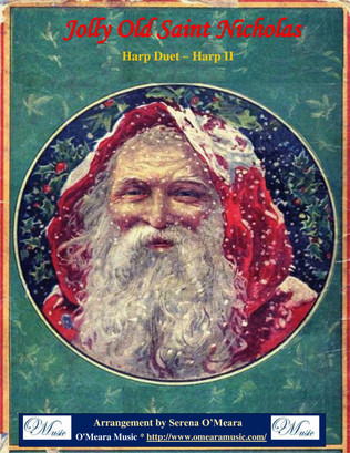 Book cover for Jolly Old Saint Nicholas, Harp Duet, Harp II