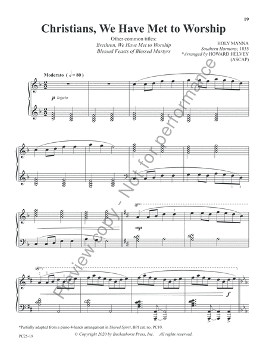 Transformations: Ten Piano Solos Based on Timeless Hymn Tunes Piano Solo scores gallery preview page 10