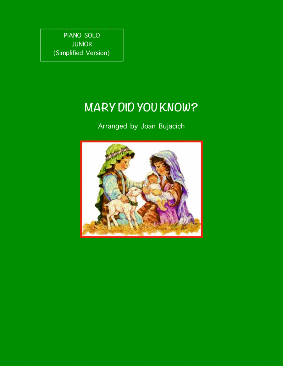 Mary, Did You Know? Easy Piano scores gallery preview page 1