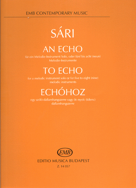 An Echo für eine Melodie-Instrument Solo, oder f