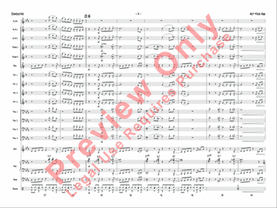 Act Your Age Act Your Age Jazz Ensemble scores gallery preview page 7