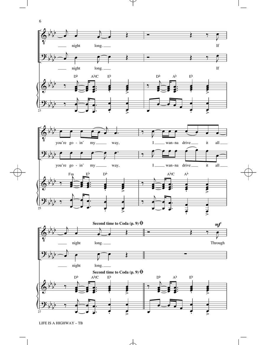 Life Is A Highway (arr. Cristy Cari Miller) TB scores gallery preview page 4