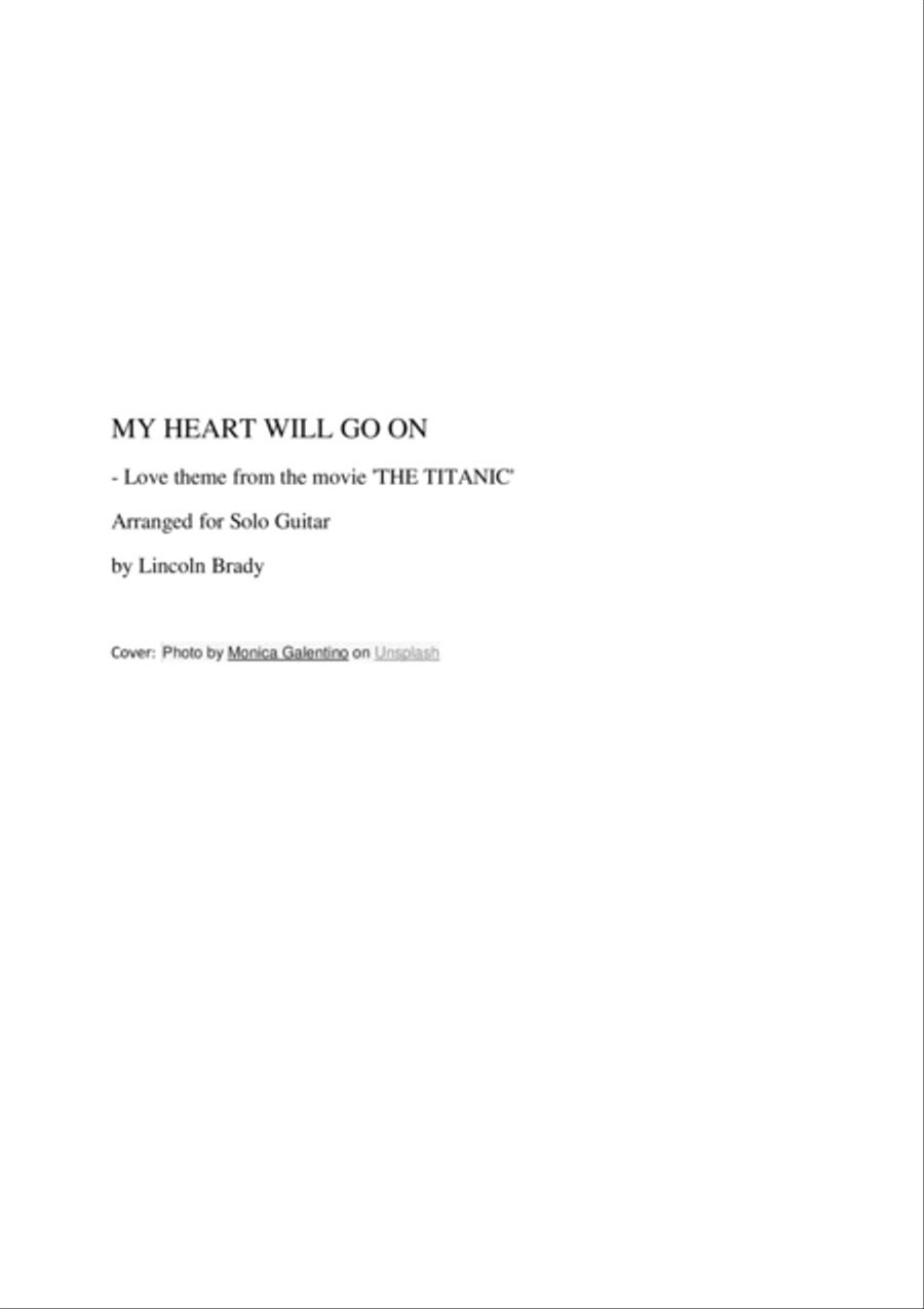 My Heart Will Go On (Love Theme from Titanic) Electric Guitar scores gallery preview page 2