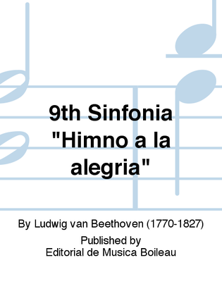 Book cover for 9th Sinfonia "Himno a la alegria"