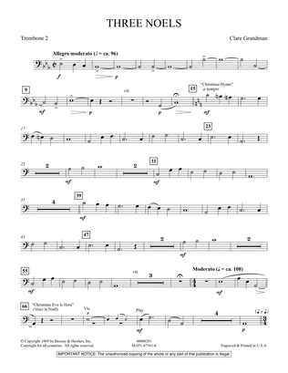 Three Noels - Trombone 2