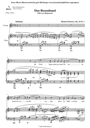 Das Rosenband, Op. 36 No. 1 (A-flat Major)