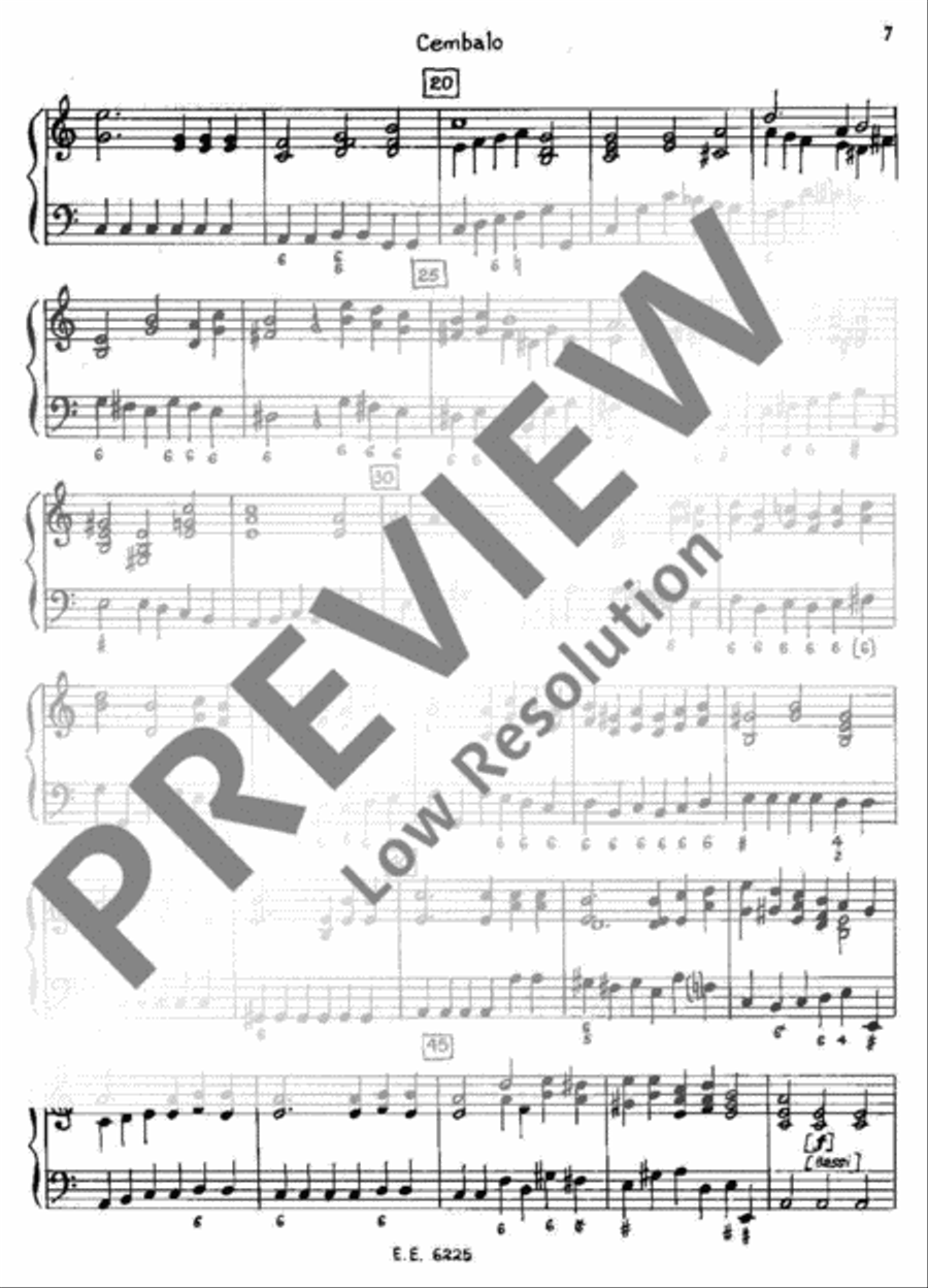 Concerto A major Harpsichord scores gallery preview page 8