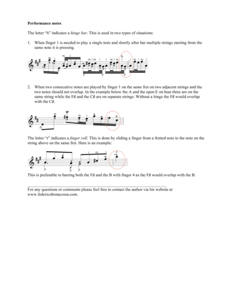 Cello Suite No. 2, Transcribed for Guitar by Federico Bonacossa Classical Guitar scores gallery preview page 4