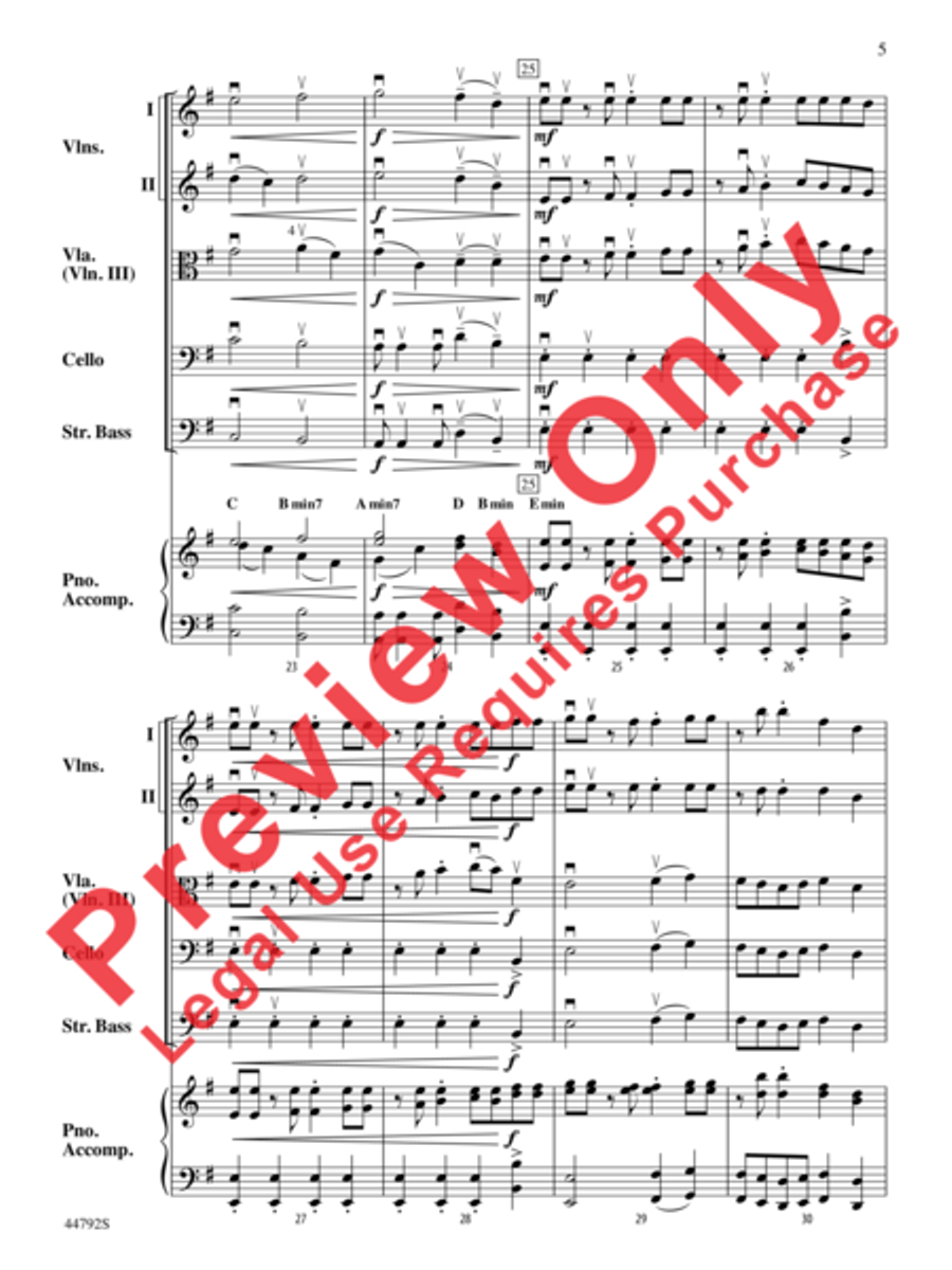 Wind Dancer String Orchestra scores gallery preview page 6