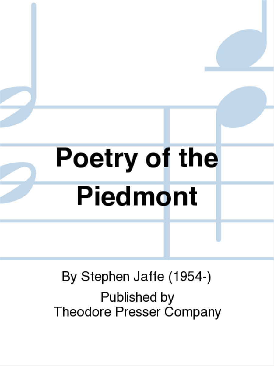 Poetry of the Piedmont Poetry of the Piedmont Orchestra scores gallery preview page 1