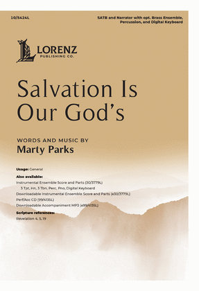 Salvation Is Our God's - Performance/Accompaniment CD
