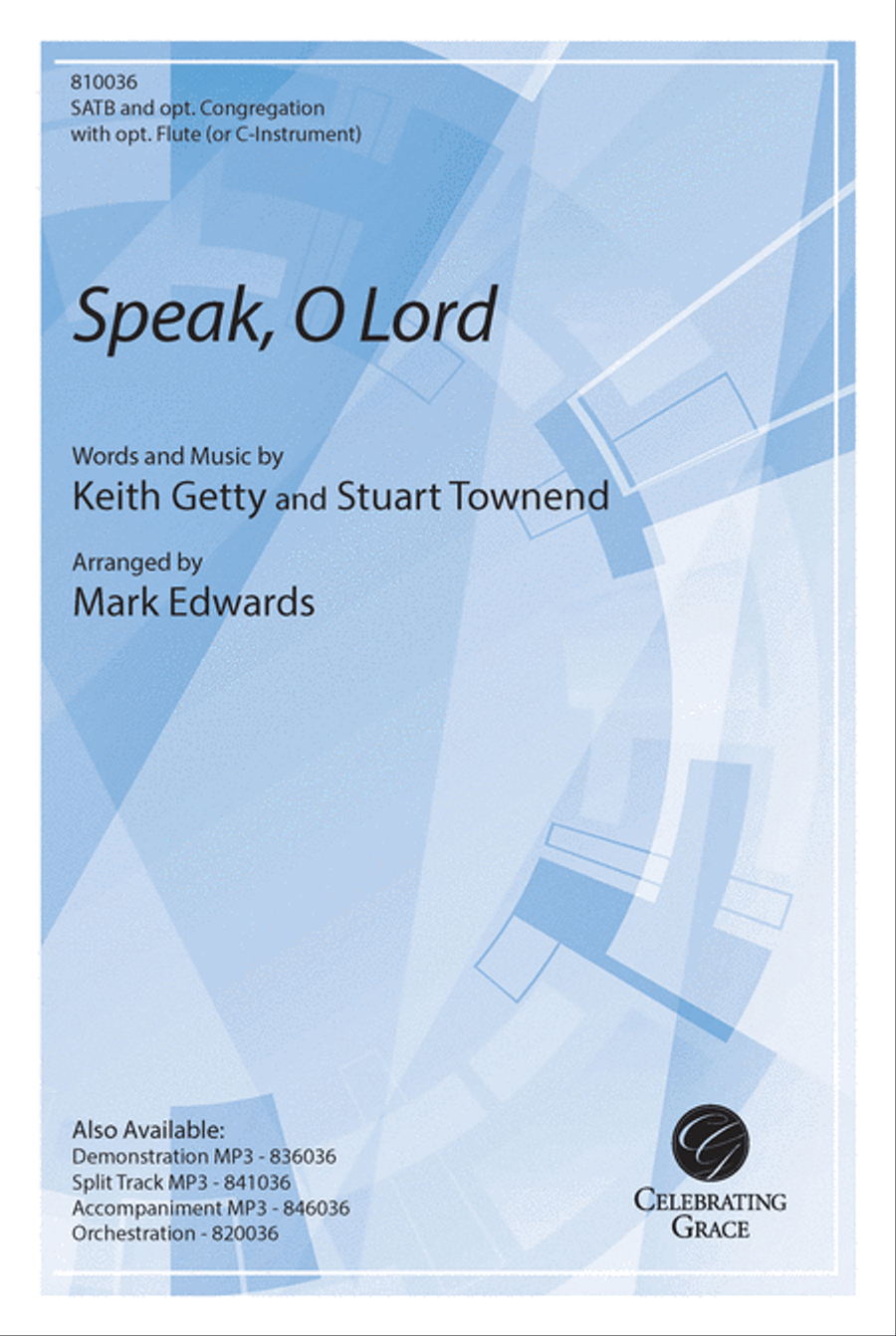 Speak, O Lord 4-Part scores gallery preview page 1