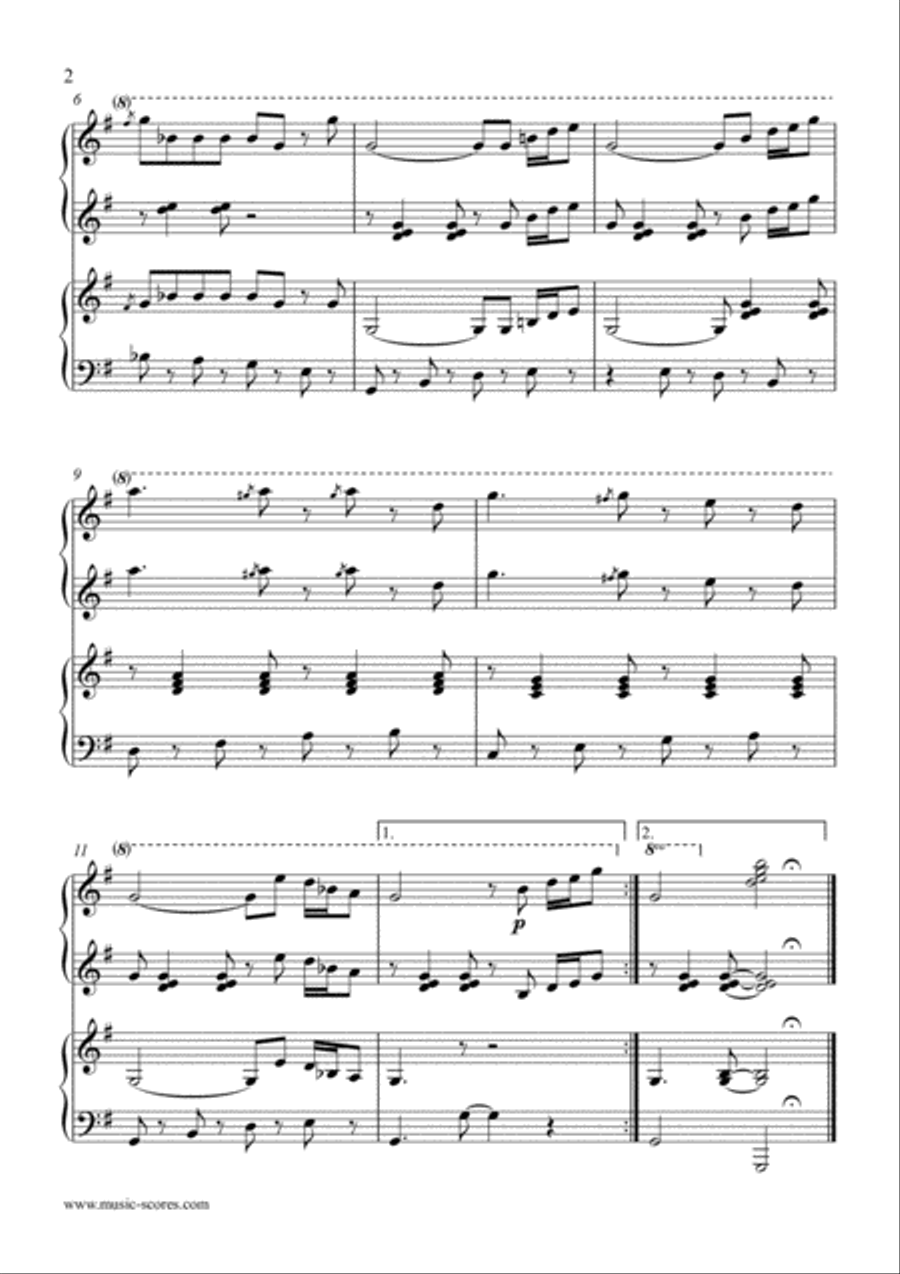 The Boogyman - Piano Duet Piano Duet scores gallery preview page 2