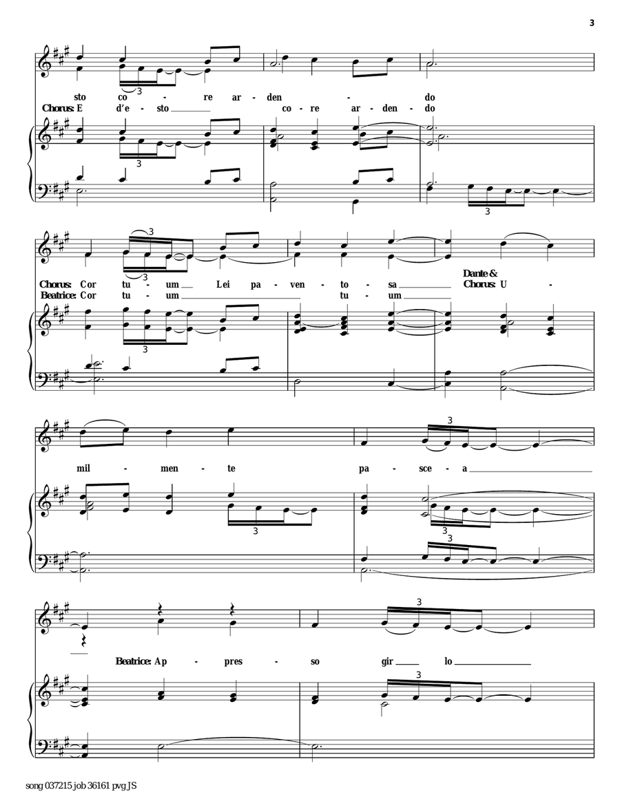 Vide Cor Meum Piano, Vocal, Guitar scores gallery preview page 3