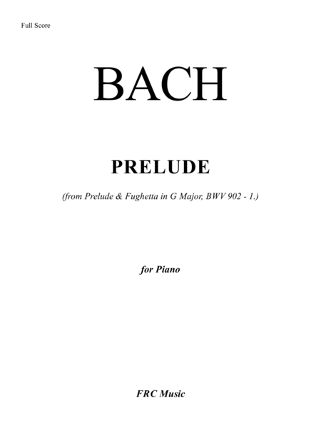 Bach: Prelude (from Prelude & Fughetta in G Major, BWV 902 - 1.) - as played By Víkingur Ólafsson image number null