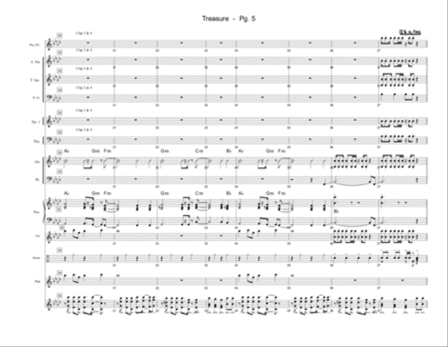 Treasure Large Ensemble scores gallery preview page 5