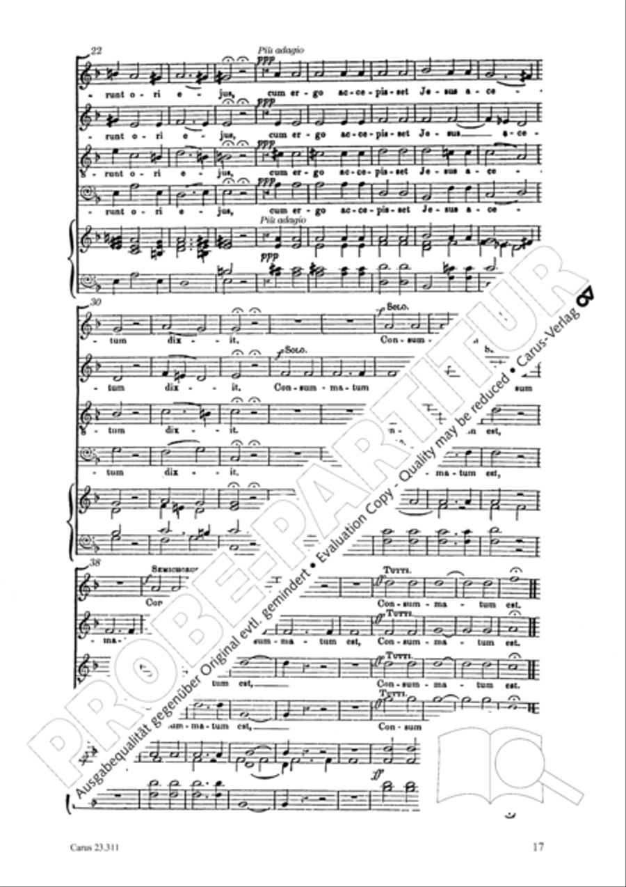 Les sept paroles du Christ sur la croix 4-Part scores gallery preview page 18