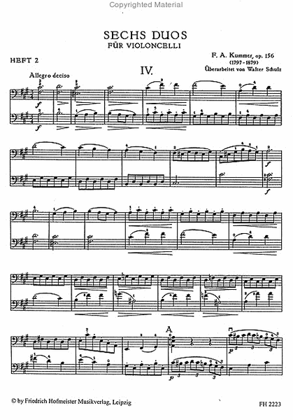 Sechs Duos, op. 156, Teil 2