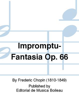 Book cover for Impromptu-Fantasia Op. 66