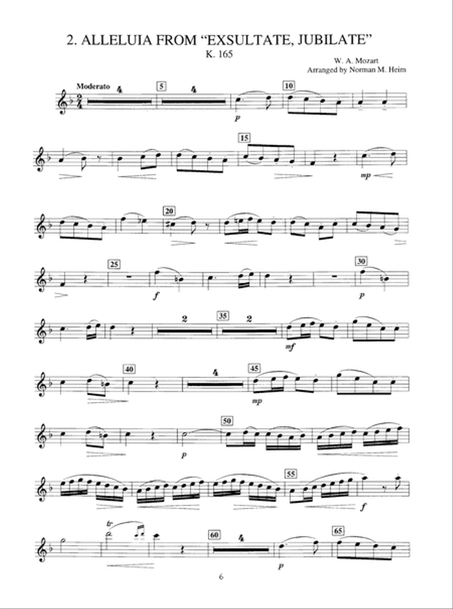 Mozart for Clarinet Clarinet scores gallery preview page 6