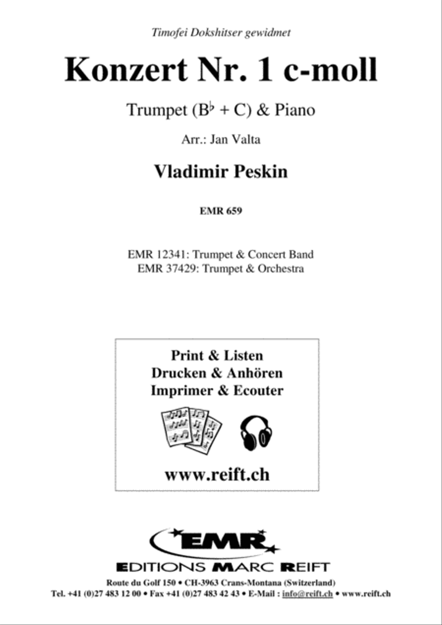 Konzert No. 1 c-moll Trumpet Solo scores gallery preview page 2