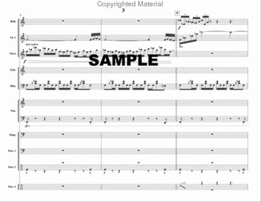 Black Arches Percussion Ensemble scores gallery preview page 4