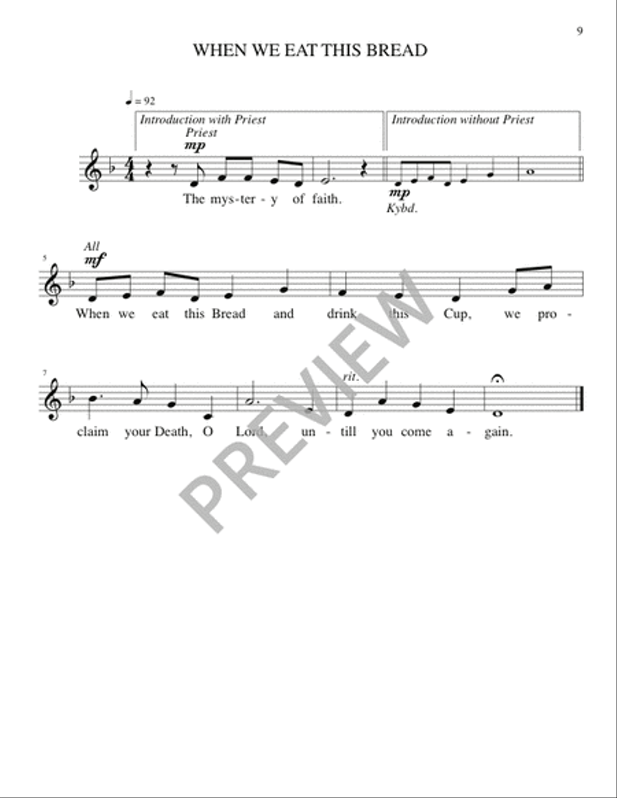 Mass of Christ, Light of the Nations - Presider edition Flute scores gallery preview page 11
