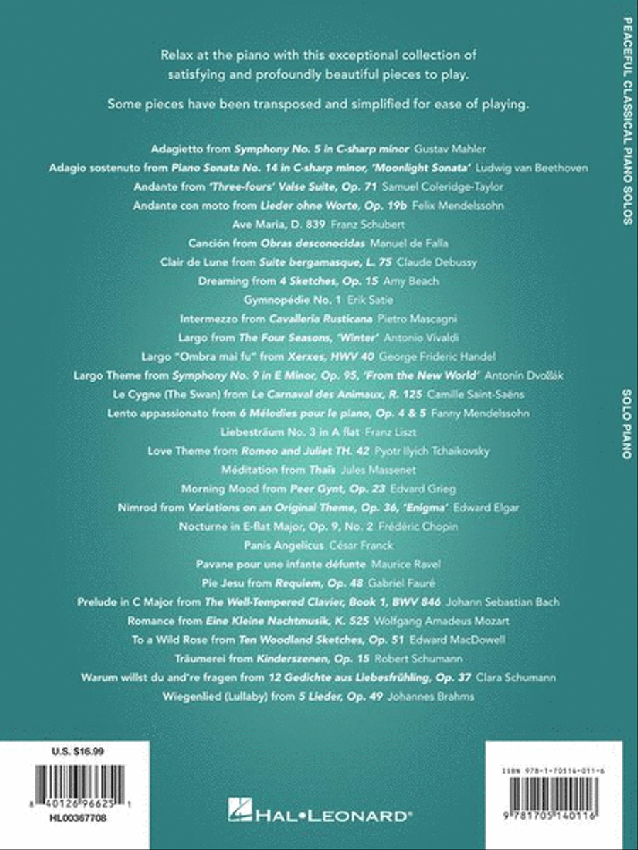 Peaceful Classical Piano Solos Piano Solo scores gallery preview page 7