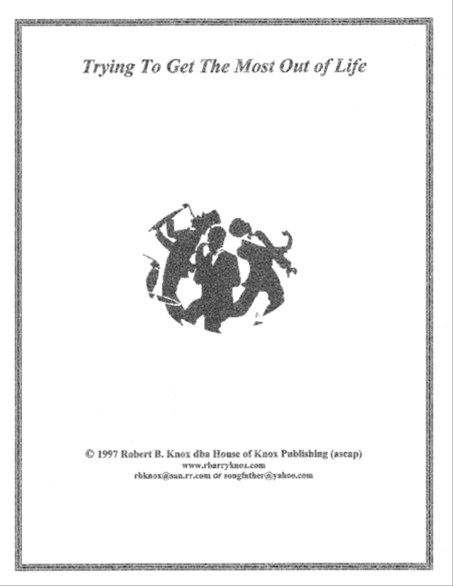 Trying To Get The Most Out of Life Voice scores gallery preview page 1