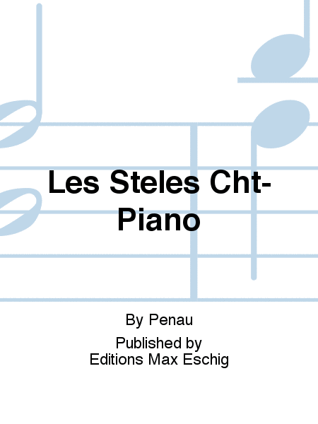 Les Steles Cht-Piano