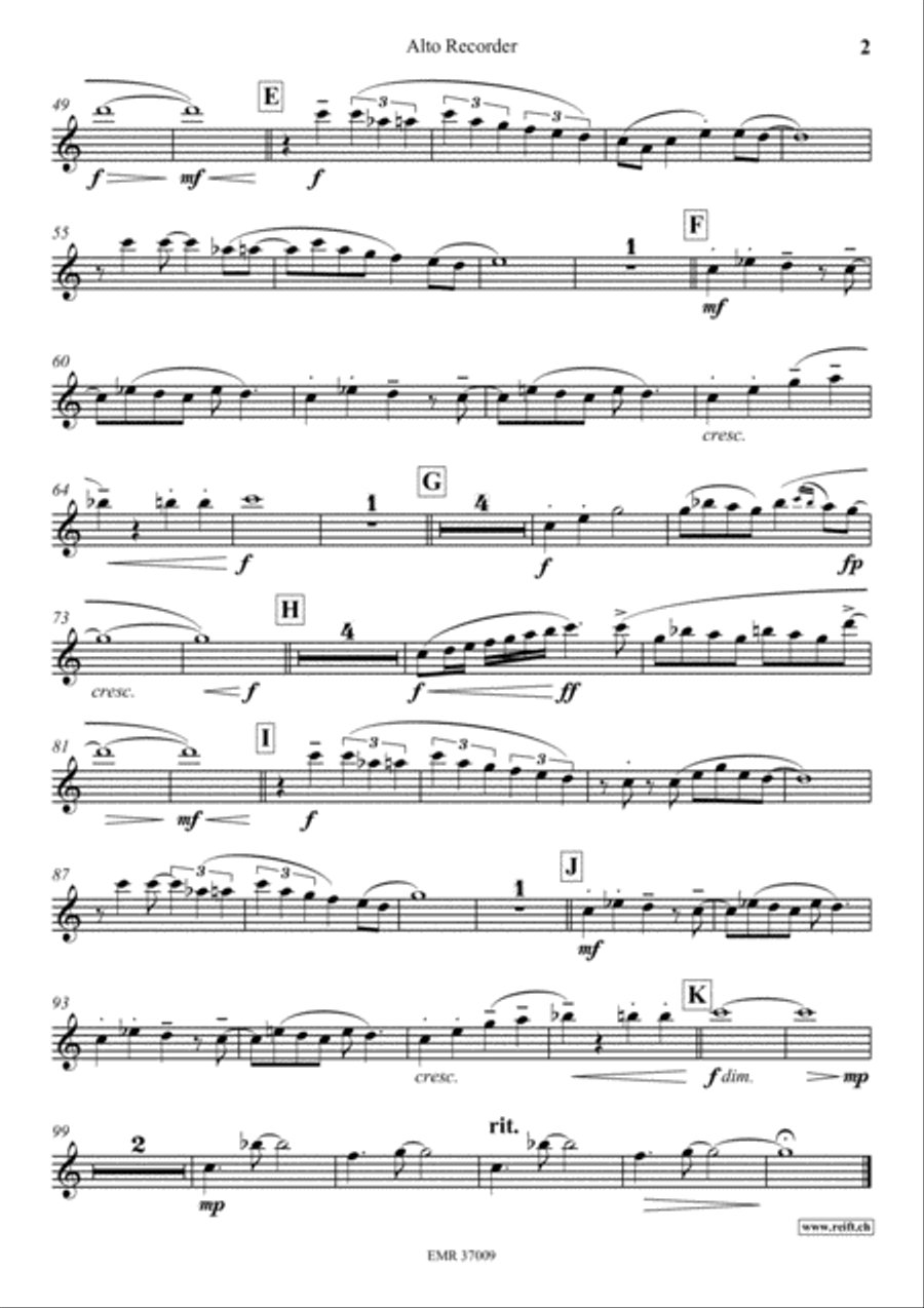 Slap That Bass Alto Recorder scores gallery preview page 3