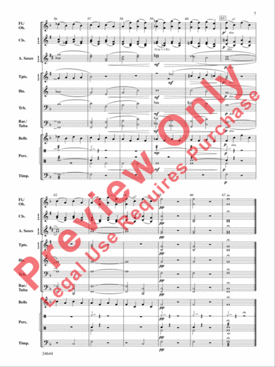 Romeo and Juliet, Themes from Concert Band scores gallery preview page 8