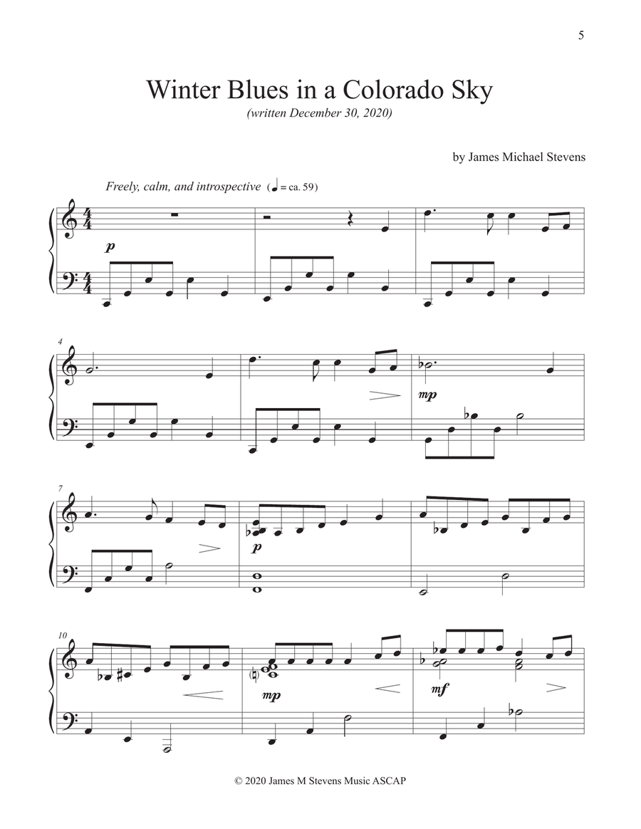January - Piano Book Piano Solo scores gallery preview page 5