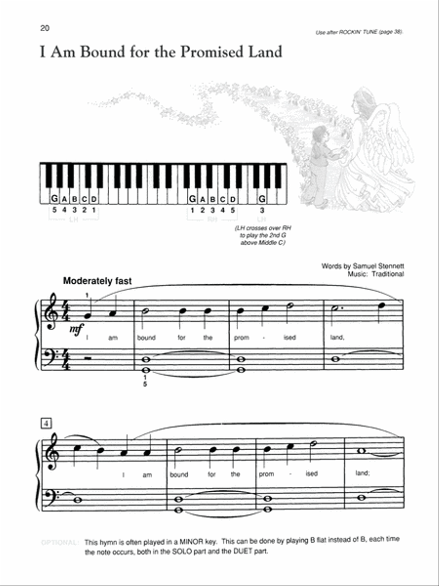 Alfred's Basic Piano Library Hymn Book Complete Voice Solo scores gallery preview page 8