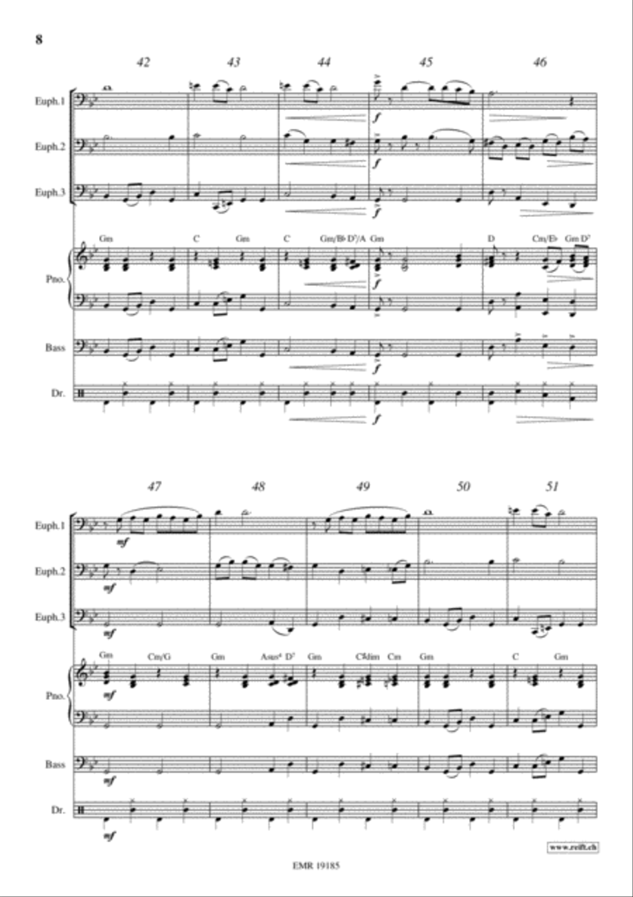 Swanee Euphonium Trio scores gallery preview page 8