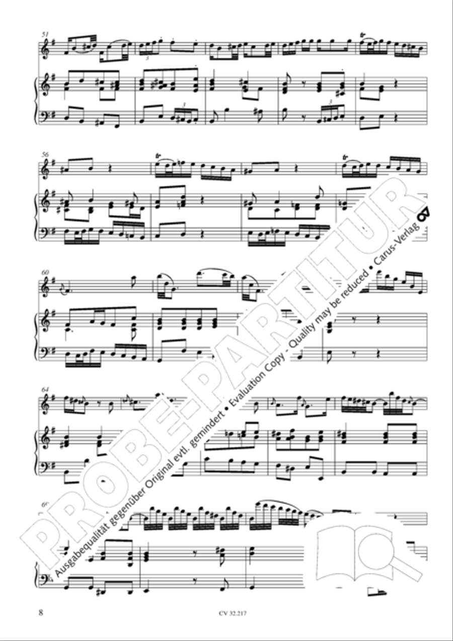 Flute Sonatas in E Minor and F Major (Flotensonaten in e-moll und F-Dur) Flute scores gallery preview page 9