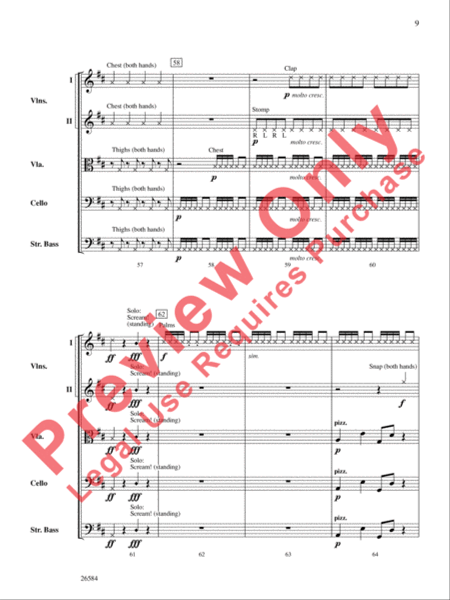 Bio Rhythms String Orchestra scores gallery preview page 10