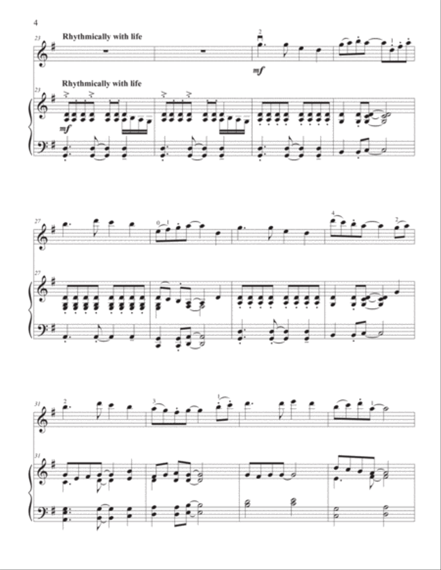 Joy Has Dawned Violin Solo scores gallery preview page 4