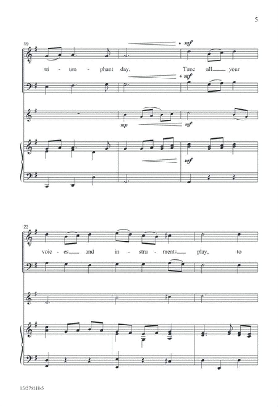 Sing, Now, Ye Sons of Art TB scores gallery preview page 6