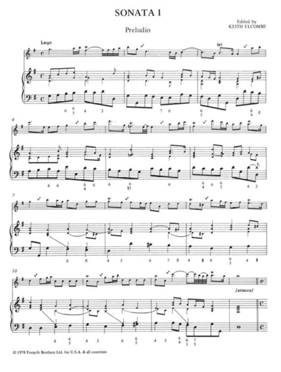 Vol.1 Six Sonatas