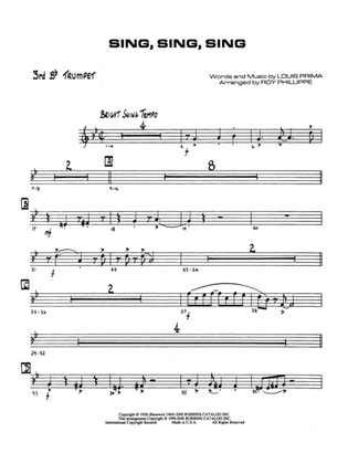 Sing, Sing, Sing: 3rd B-flat Trumpet