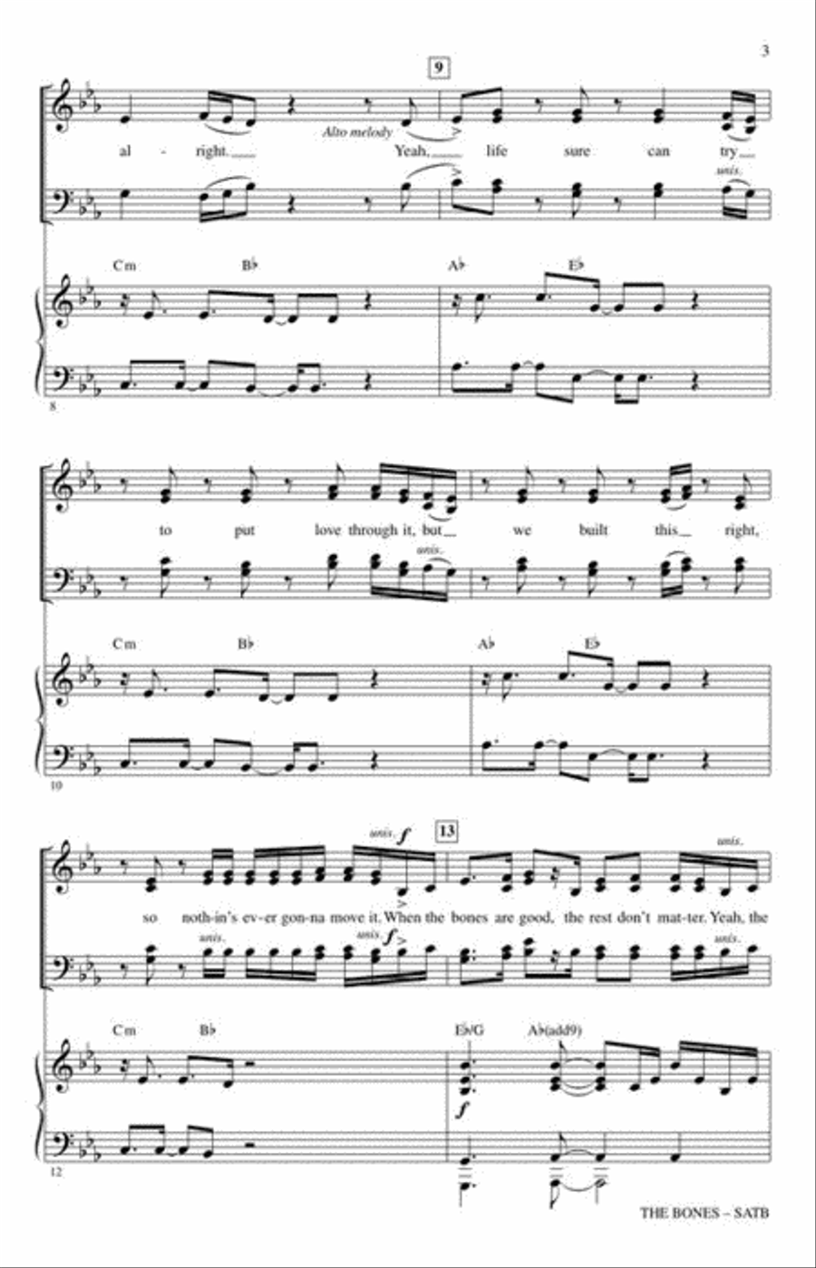 The Bones The Bones 4-Part scores gallery preview page 4