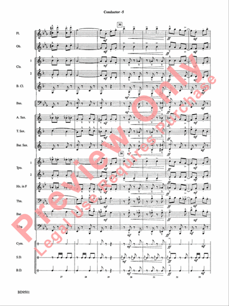The Chimes of Liberty The Chimes of Liberty Concert Band scores gallery preview page 7