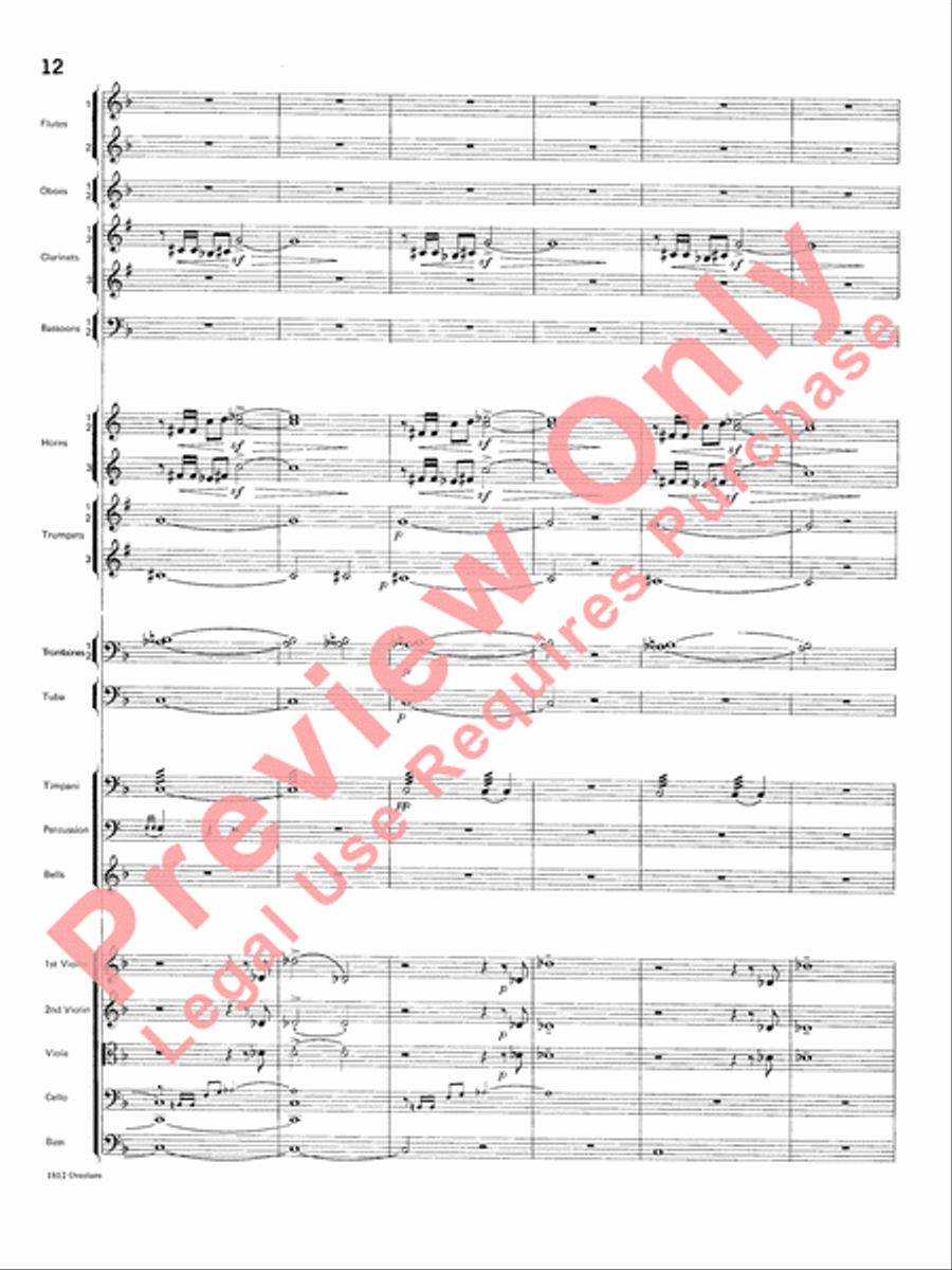 Overture 1812 Overture 1812 Full Orchestra scores gallery preview page 13