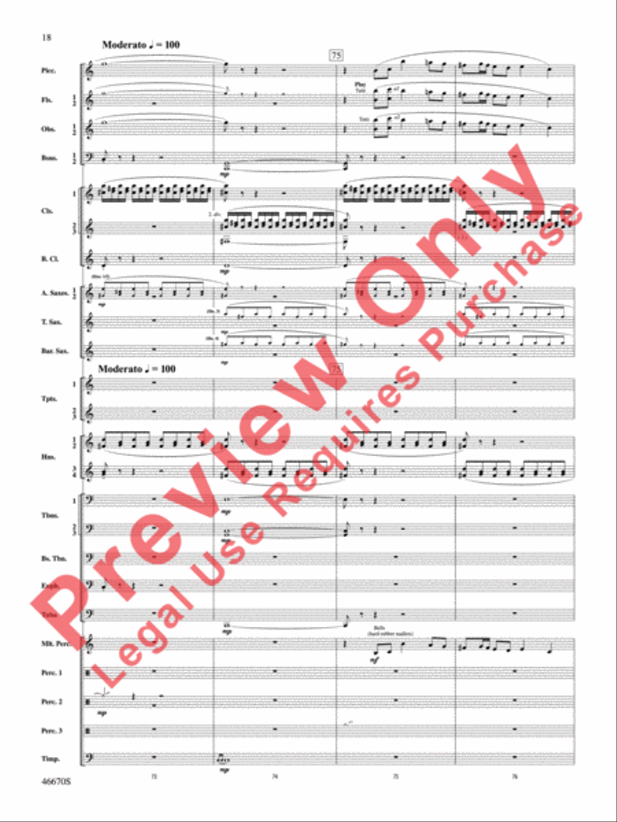 The Falls Concert Band scores gallery preview page 19